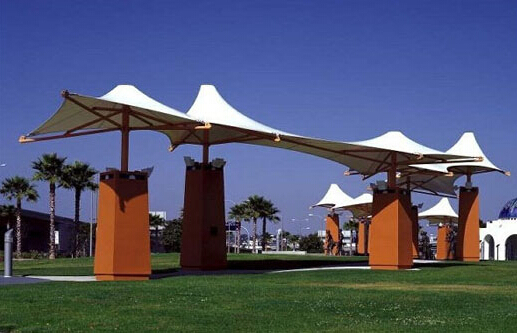 膜結構車棚與自行車停車棚的共同點